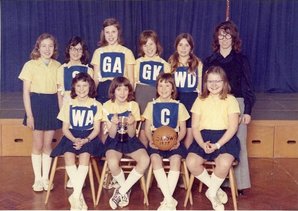 Skyswood JMI netball team 1975