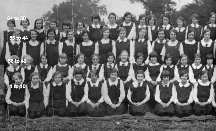Fleetville 4A 1959 girls