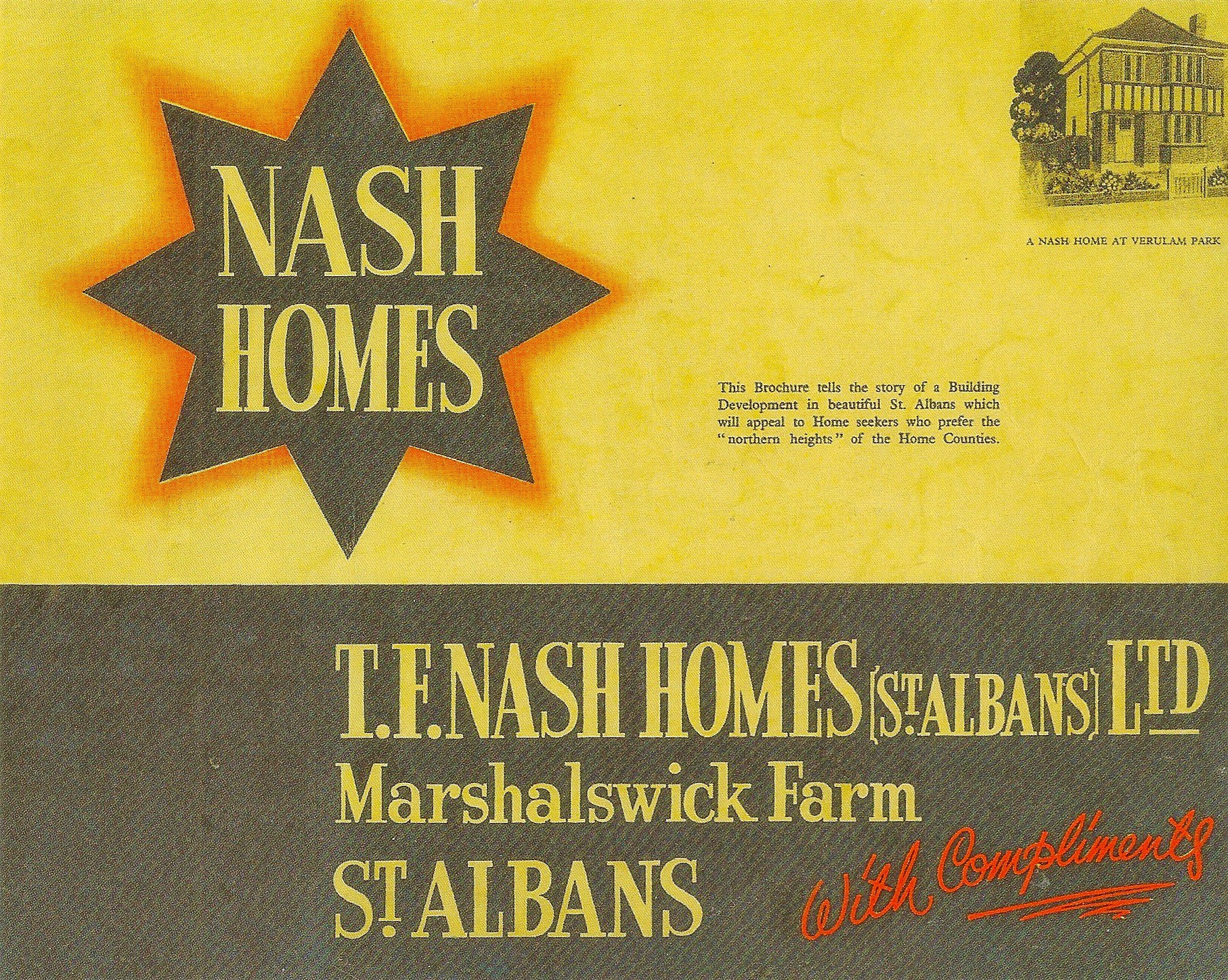 Nash Homes sales brochure 1938